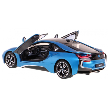 BMW i8 niebieskie RASTAR model 1:14 Zdalnie sterowane auto + pilot 2,4 GHz